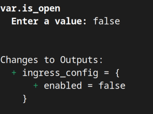 object with enabled = false
